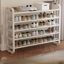 Five-Tier Narrow Metal Shoe Storage Rack