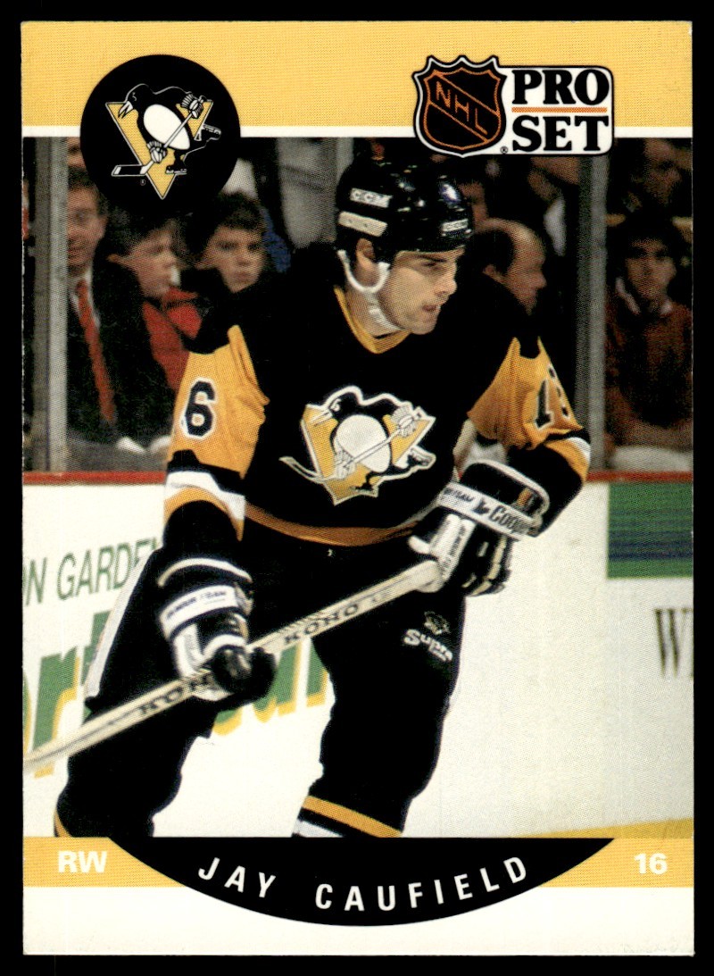 1990-91 Pro Set Jay Caufield Rookie Pittsburgh Penguins #504