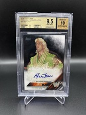 2016 Topps WWE Then Now Forever Autos Ric Flair #16 Ric Flair BGS 9.5