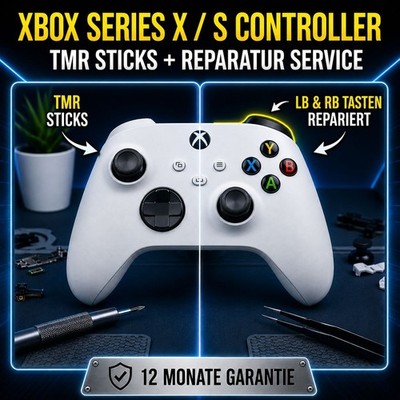 Xbox Series X/S Stickdrift Reparatur/TMR/HALL-EFFECT-Sticks Umbau mit Garantie