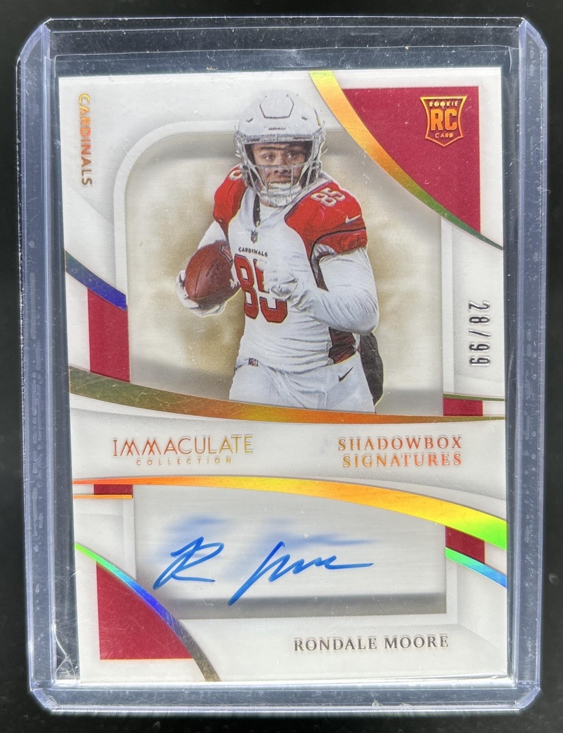 Rondale Moore Panini Immaculate Collection Rookie Shadowbox Signatures #ISSRM Base