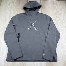 NWOT Greyson Mens Gray Long Sleeve Ohoopee Match Club Pullover Hoodie Size Large