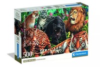 CLE Puzzle 500 Compact Wild Cats 35584 Clementoni