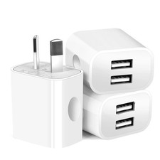1/5Pcs Universal Travel 5V 2A Dual Port USB Wall Home Charger Power Adapter AU P