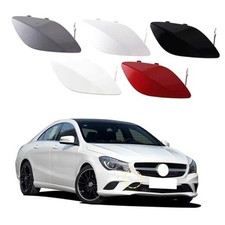 Car Front Bumper Tow Hook Cover Compatible with Black Right Passenger Side