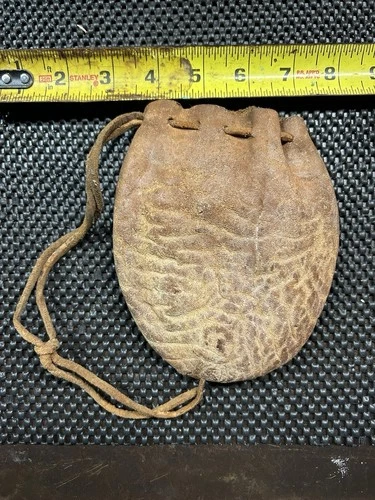 Antique Musket Ball Pouch Revolutionary War Civil War?
