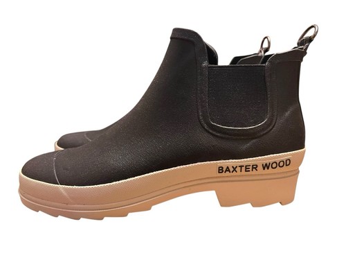 BAXTER WOOD Unweathered Black W/ White Sole Chelsea Woman’s Boots SIZE 9 NIB!!! - Picture 8 of 21