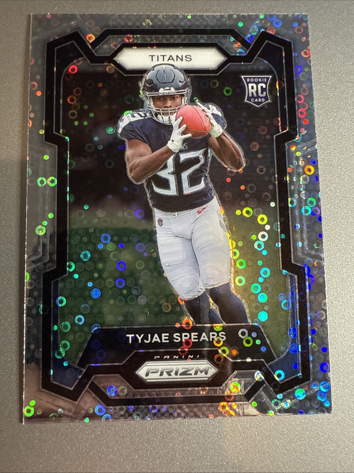 2023 Panini Prizm #396 Tyjae Spears No Huddle Disco