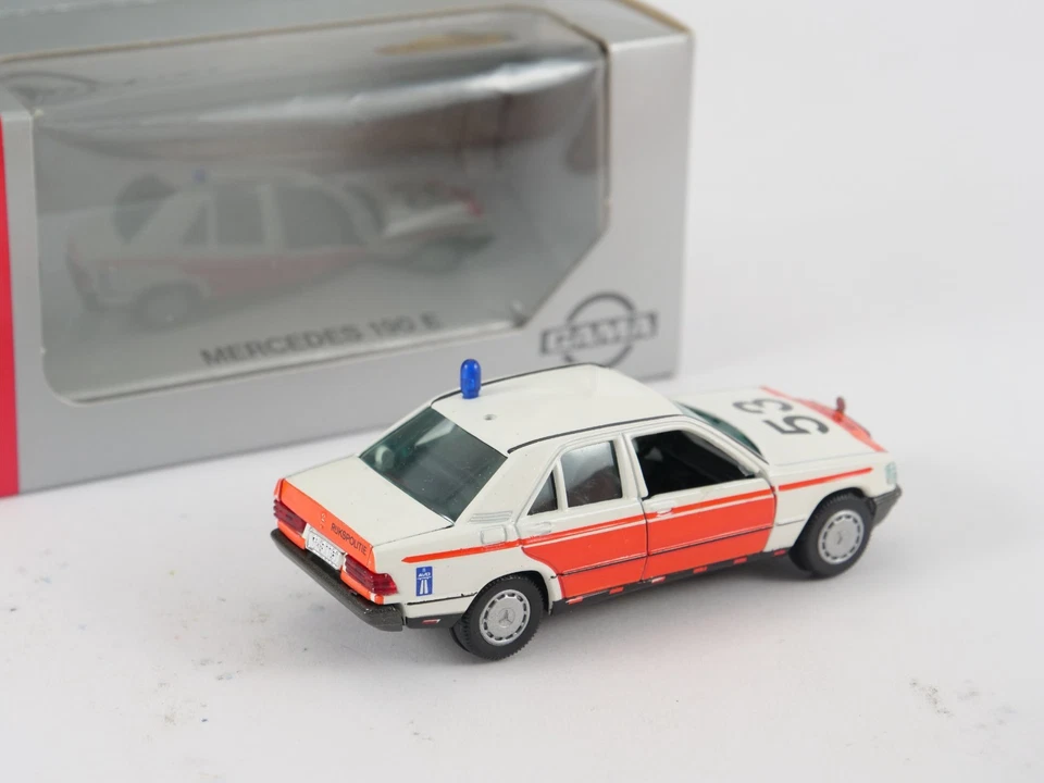 Gama Mini 1/43 Mercedes 190 E Rukspolitie #53 - Immagine 3 di 4