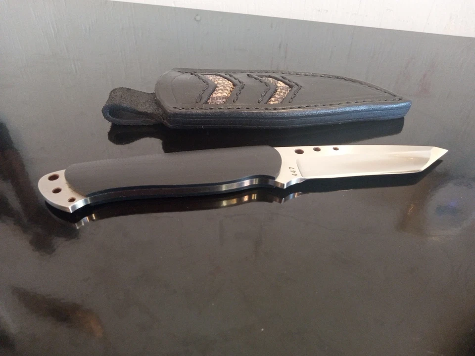 MEERDINK, Kurt Custom, 1 de 1, Cincel-Tanto. Cuchillo EDC de 8,25""/3,5"". COMO NUEVO Y RARO Foto 4 de 4