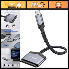 USB C to SATA Adapter, 3.1 External Hard Drive Converter, Aluminum Shell, SSD/HD