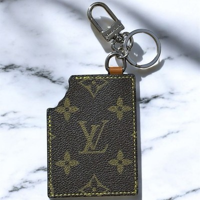 Louis Vuitton LV Chocolate Monogram Key Holder Bag Charm Keychain