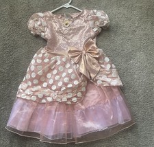 DISNEY MINNIE MOUSE BLING PARTY DRESS SIZE 4-6X-FREE SHIP