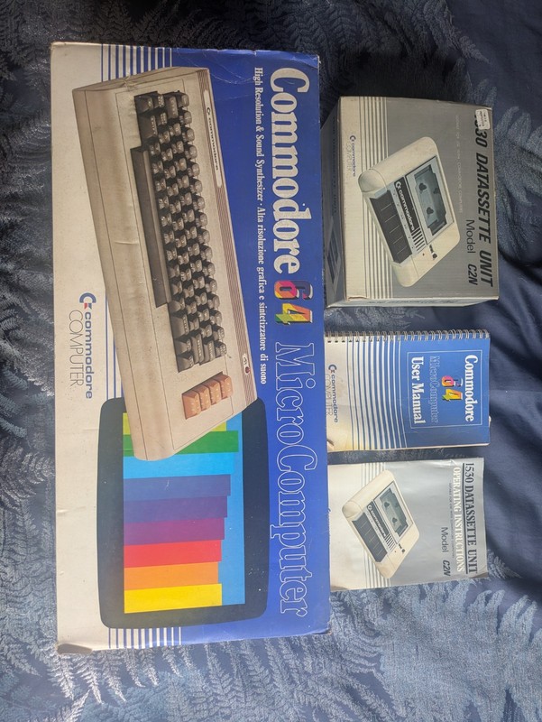 Commodore 64 Computer Breadbin + 1530 Datassette Boxed Untested Nice Condition