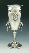 Bailey Sterling MEDALLION VASE 11 1/4" Attributed to John Wendt