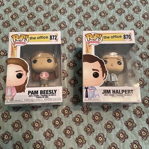 Funko Pop Vinyl The Office Jim And Pam Figures, Lot Of 2