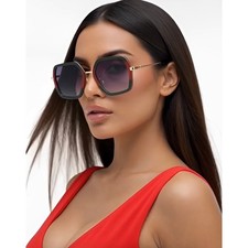 LENTES GAFAS DE MODA GRANDE PARA MUJERES HUMBRES NUEVO MODERNO SUNGLASSES WOMEN