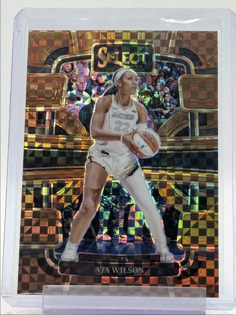 A'JA WILSON 2024-25 SELECT WNBA CONCOURSE BRONZE CHECKER ACES /49 Q4743