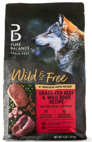 Pure Balance Grain-Free Wild & Free Grass-Fed Beef & Wild Boar Dry Dog Food