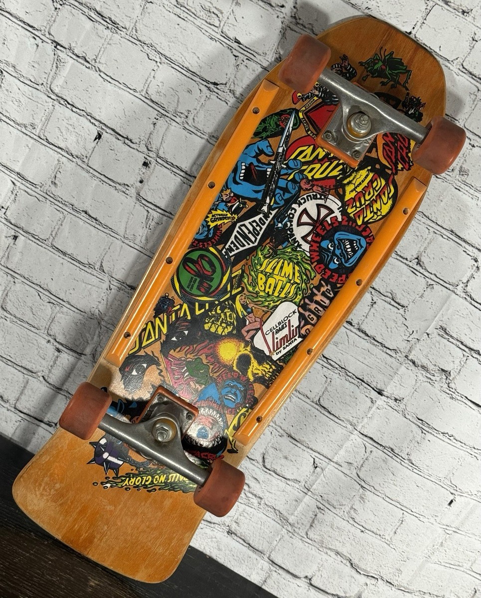 Vintage 1990 Santa Cruz Oops III Skateboard Venture G&S Jim