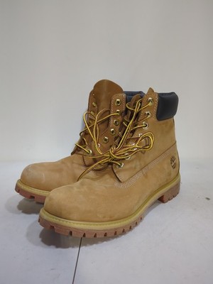 Timberland Mens 6 Inch Boot Wheat Nubuck Premium 10061 Size 9.5 M