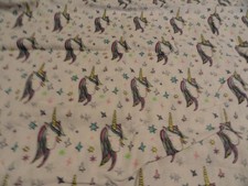 New 2 Standard FLANNEL pillow cases Fantasy UNICORNS Stars Whimsical Fun Look