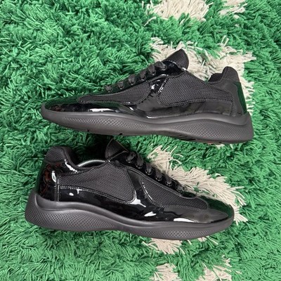 Size 10UK / 11M - Prada America's Cup Black Patent Leather - Clean