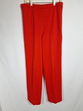 Vintage Haymaker Red Ultra High Rise Knit Pants Trousers 70s Made in USA