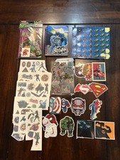 Superhero Notebook, Sticker & Tattoo Lot Ninj...