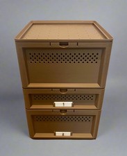 3-Tier Superworm/Mealworm Farm- Raise Your Own Live Reptile Feeders-Squirm Stack