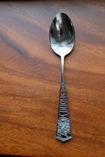Antique Sterling Silver Souvenir Spoon Des Moines Iowa State Capitol Cutout