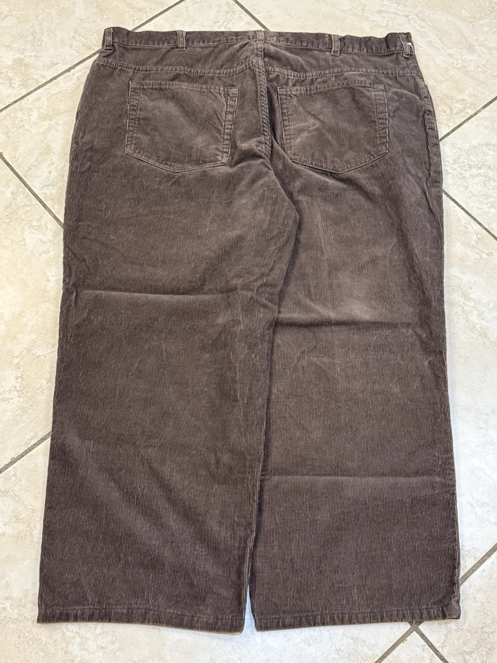 Pantalones informales de pana marrón vintage Route 66 calce recto talla 42x26 Foto 4 de 4