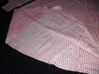 Vtg Feedsack Fabric Incomplete Skirt Red W/ Circles Dots LOTS of fabric!!  — photo 5