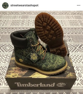 Billionaire Boys Club Bee Line X Timberland Grass Boots Size 6