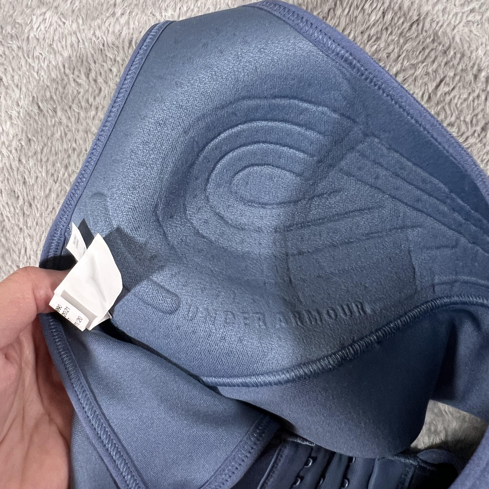 Under Armour Sports Bra Womens XS Blue Medium Support Convertible Straps 1351990 thumbnail 4