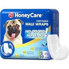 50 Pack Waist Disposable Dog Diapers Male wraps Belly Bands Pet Soft Small Size