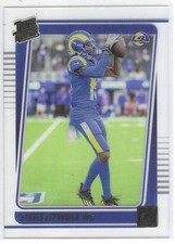 Tutu Atwell 2021 Clearly Donruss Gold Foil SP #73 Los Angeles Rams Rookie