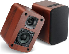Powered Bluetooth Bookshelf Speakers, 40W Record Player Speakers with 2.75 Inch