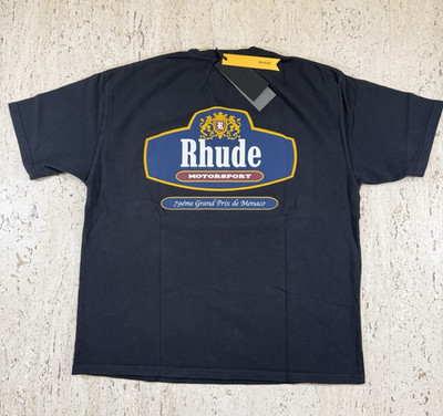 RHUDE Motorsport Racing Crest Tee Size Medium Brand New - Original Bag /Tag $245
