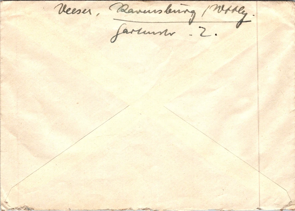 GERMANY 1939 AIRMAIL COVER GRAF ZEPPELIN ISSUE ADDR USA CANC LEIPZIG - Image 2 of 2