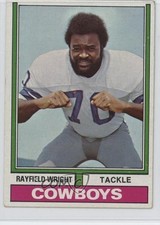 1974 Parker Brothers Pro Draft Rayfield Wright (1972 Stats on Back) #54 HOF 1p7s