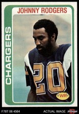 1978 Topps #63 Johnny Rodgers Chargers RC Nebraska 7 - NM