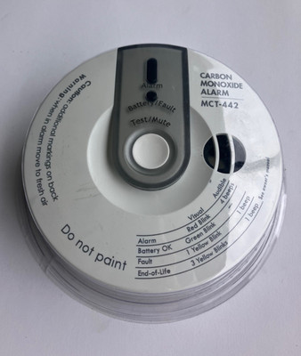 Visonic MCT-442 N SMA (2.4GHz) WH Wireless Carbon Monoxide CO2 Detector New