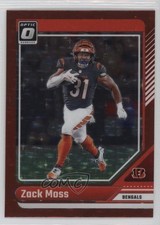 2024 Panini Donruss Optic Red Stars Prizm Zack Moss #39 1l2l