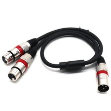 SiYear XLR Y- Splitter Cable - XLR Male to Dual Female 3 Pin Patch Y Cable Ba...