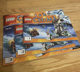 Lego Sir Fangar's Ice Fortress 70147 Legends of Chima 100% Complete Set no Box