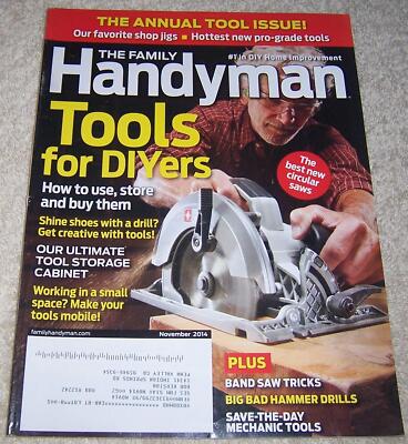 The Family Handyman Magazine November 2014 tools DIYers | eBay