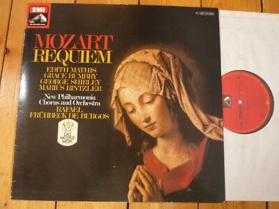 MOZART Requiem D-Moll KV 626 Rafael Frühbeck De Burgos Edith Mathis, Bumbry LP