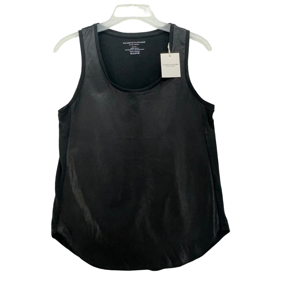 Majestic Filatures Deluxe Tee Shirt Genuine Leather Front
