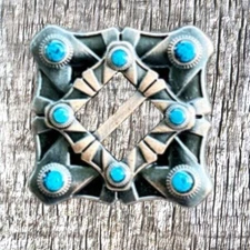 Western Sunset Copper 1-1/2 Inch Slotted Concho  CON497-D-AC-Slotted